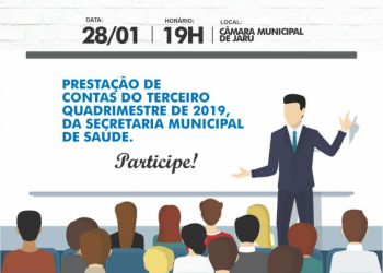 Secretaria de saúde realiza audiência pública para prestação de contas nesta teça-feira, 28