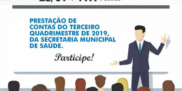 Secretaria de saúde realiza audiência pública para prestação de contas nesta teça-feira, 28