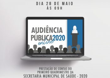 Secretaria de saúde de Jaru realiza audiência pública para prestação de contas do 1º Quadrimestre de 2020, nesta quinta-feira, 28