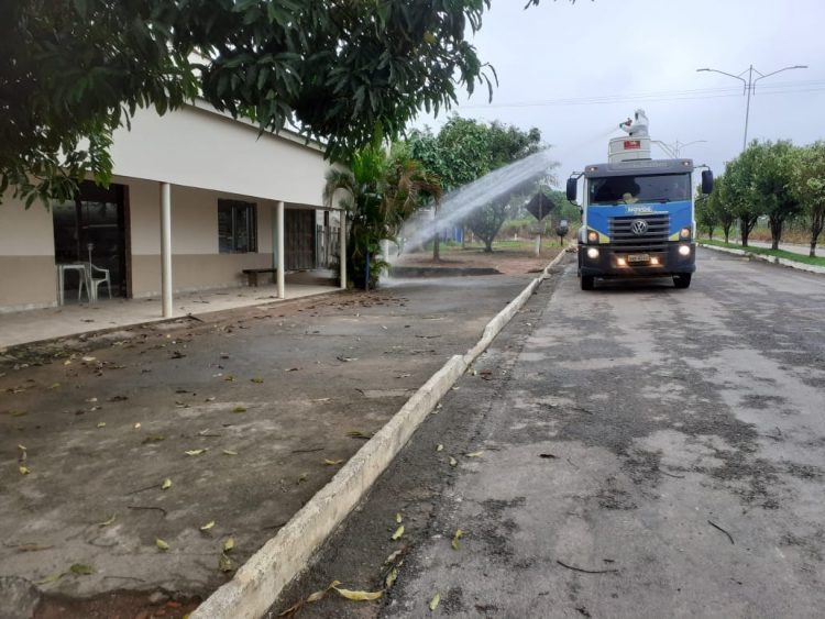 Contra o Coronavírus, prefeitura de Jaru realiza ação de desinfecção no distrito de Tarilândia