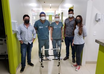 Secretaria de saúde recebe doação de andador; equipamento irá auxiliar no tratamento dos pacientes com Covid-19