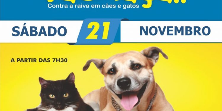 Secretaria de Saúde de Jaru realizará campanha de vacinação antirrábica para cães e gatos no próximo dia 21 de novembro