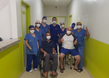 Pacientes recebem alta da UTI Municipal após se recuperarem da Covid-19