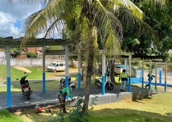 Secretaria de Educação de Jaru realiza manutenção na infraestrutura da Escola Aldemir Cantanhede