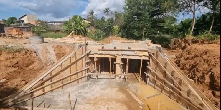 Galeria de concreto na Rua Afonso José é concluída em menos de 30 dias