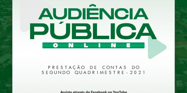 Prefeitura de Jaru: Audiência Pública para prestação de contas do 2º quadrimestre de 2021 será no próximo dia 29