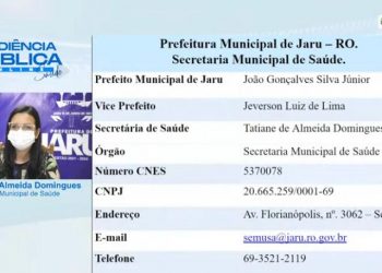 Audiência Pública para prestação de contas do 3ª Quadrimestre 2021 da Secretaria Municipal de Saúde