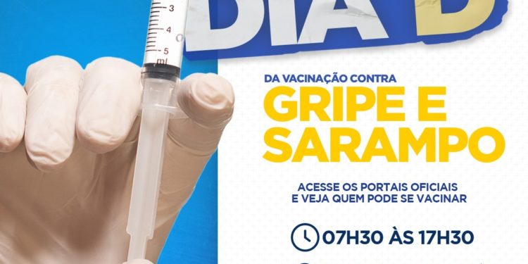 Prefeitura de Jaru realizará campanha de imunização contra a Gripe H1N1, Sarampo, Covid-19 e atualização da caderneta de vacinação no próximo sábado,30