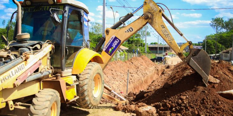 Iniciadas as obras de duplicação da Rua Tapajós no setor 02 em Jaru