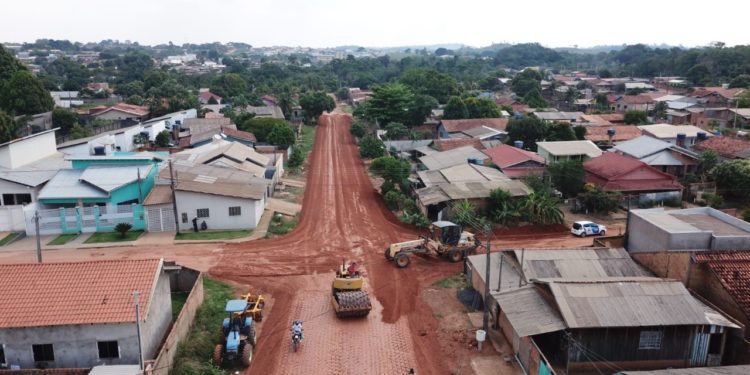 Mais um trecho está pronto para receber asfalto novo no Jardim dos Estados em Jaru
