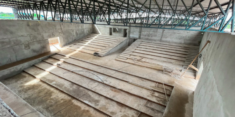 Obras do Teatro Municipal de Jaru continuam em ritmo acelerado