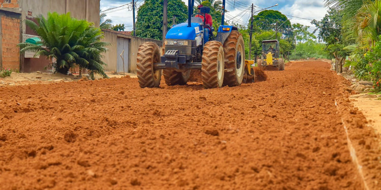 Rua Frei Caneca no setor 07 também será beneficiada com asfalto novo