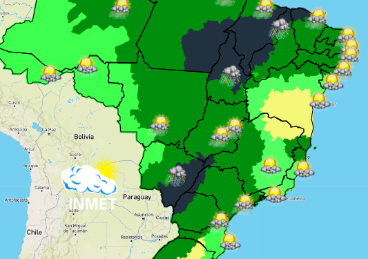 PREVISÃO DO TEMPO 16/03