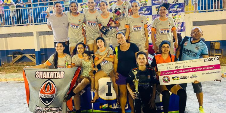 Cristal/Ypiranga é o campeão da Copa Quarentão e Shakhtar da Copa Jaru de Society Feminino