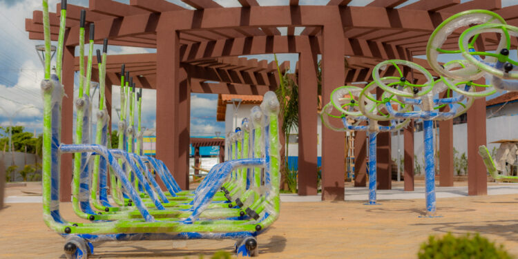 Praça Pública da Dom Pedro em Jaru está praticamente pronta