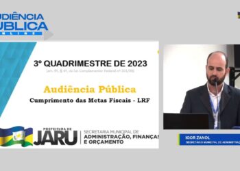 Prefeitura de Jaru realiza Audiência Pública para prestação de contas do 3º Quadrimestre de 2023