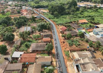 Setor 03 é beneficiado com mais de 1 km de asfalto somente nesta semana