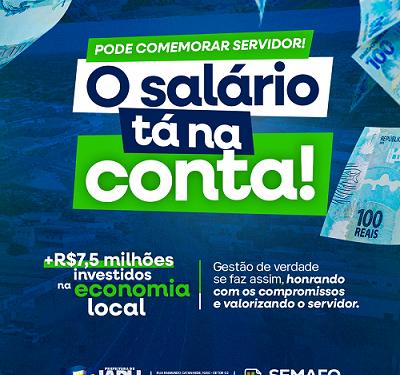 Prefeitura de Jaru antecipa pagamento dos servidores referente a fevereiro