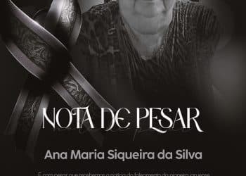 NOTA DE PESAR – Ana Maria de Siqueira da Silva